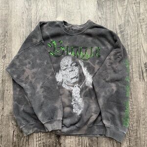 Urban Outfitters Graphic Crewneck Sweater - Gray and Green